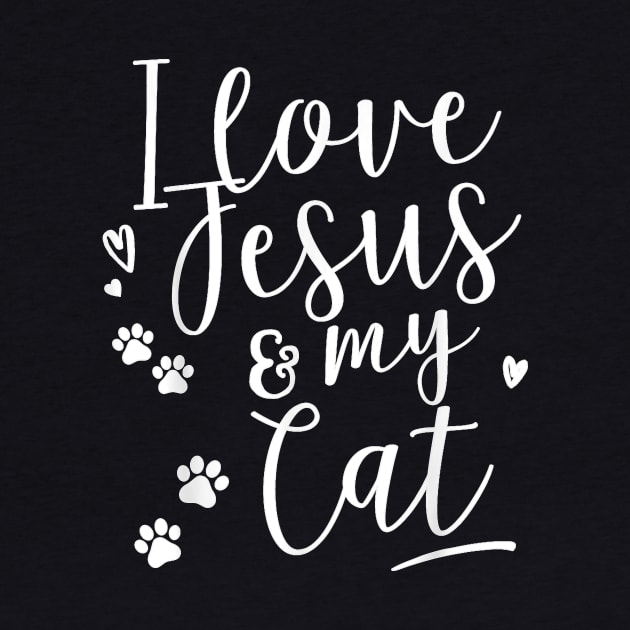 Funny Religous I Love Jesus And My Cat by Peter Smith